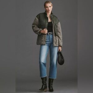 Anthropologie Mixed Utility Jacket Gorpcore Athleisure Pockets Preppy Equestrian